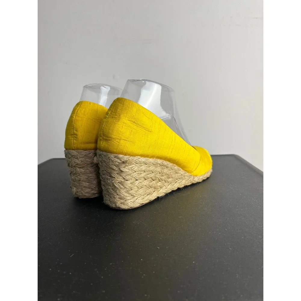 Lauren Ralph Lauren Wedge Sandals Espadrille Peep Toe Resort Summer Coastal